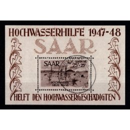 1948 SAAR - Miniark - AFA 262 - Stemplet